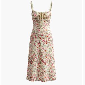 NWT Commense Floral Print Midi Slip Dress Size L